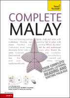 Complete Malay Bahasa Malaysia Beginner To Intermediate Course Learn To Read Write Speak And Understand A New Language With Teach Yourself